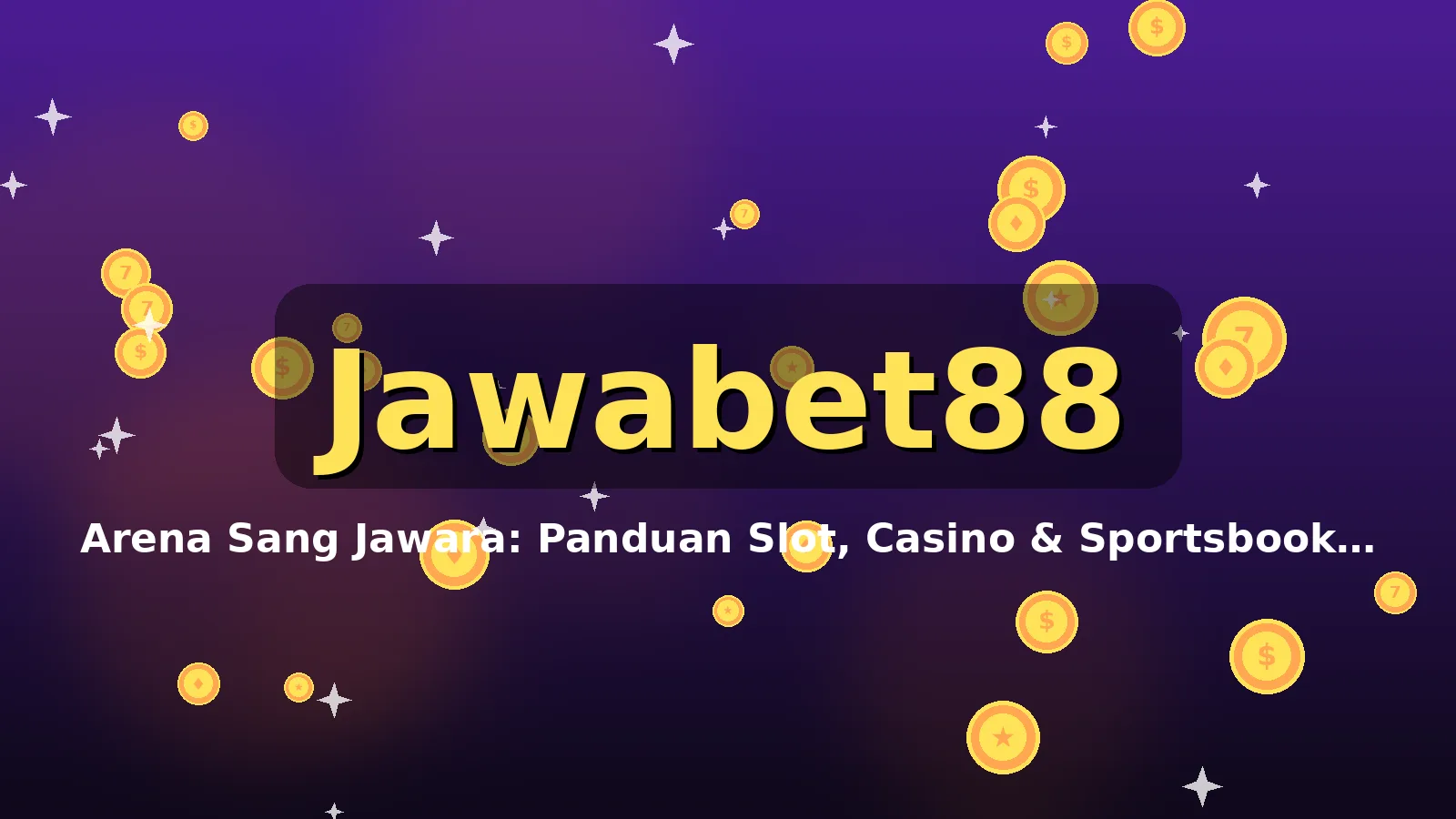 Suasana lobi permainan Jawabet88 dengan nuansa Ungu Galaksi & Oranye Neon